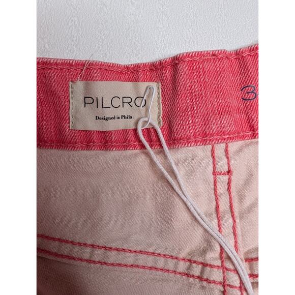 Anthropologie The Kenna Mid-Rise Heritage Petite Barrel Jeans by Pilcro Plus 34P - Picture 7 of 16